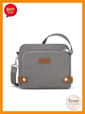 RFID Blocking Anti Theft Crossbody Bag Slash Proof Lockable Zipper Travel Purse